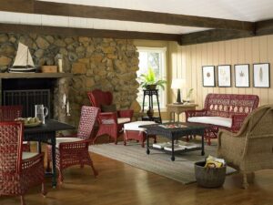 Living Lodge | Lodge Style Wicker Living Lodge