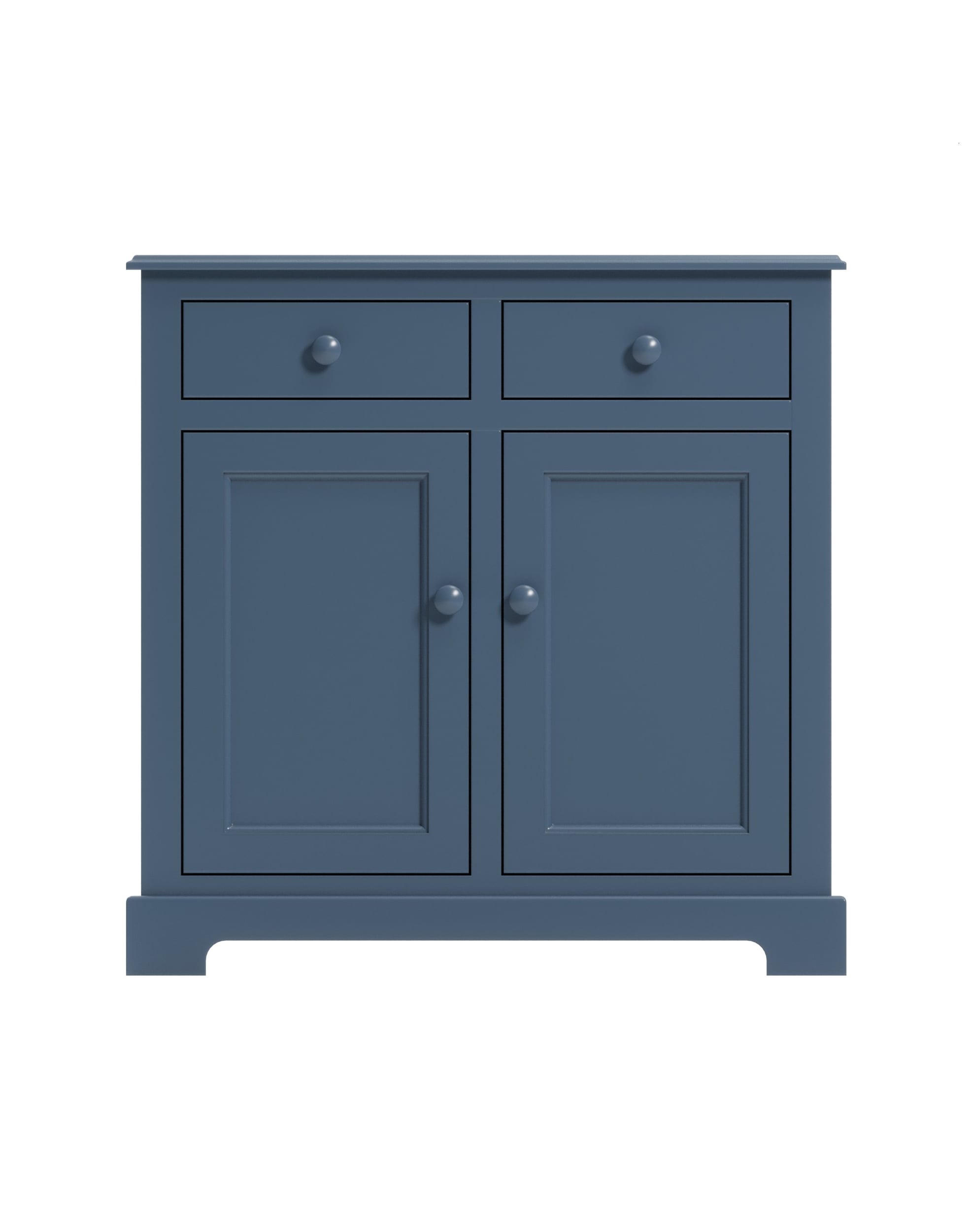 Carolina 2 Door Cabinet, Dusk, Flat Panel Doors, Arched Base Carolina 2 Door Cabinet, Dusk, Flat Panel Doors, Arched Base