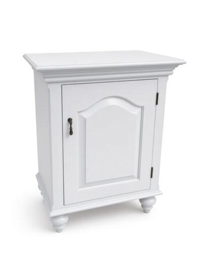 Copley Nightstand Cottage White Angled