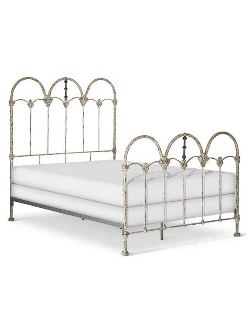 images Vintage Iron Beds, Eva Iron Bed, Full, Vintage Beige