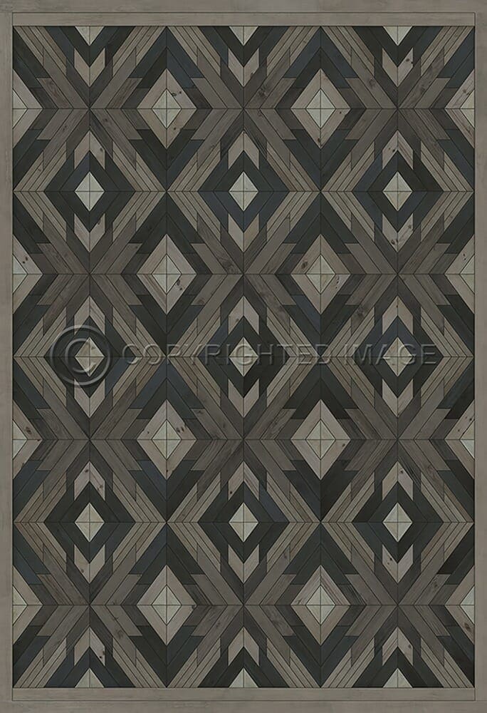 images Alaskan Black Bear Vinyl Floor Cloth, 52x76, 70x102