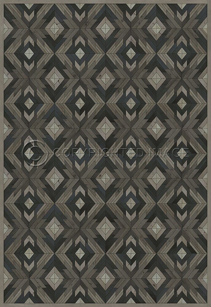 images Alaskan Black Bear Vinyl Floor Cloth, 96x140, 120x175