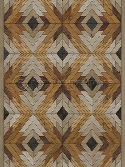 Alaskan Wolf Vinyl Floor Cloth 20x30, 38x56