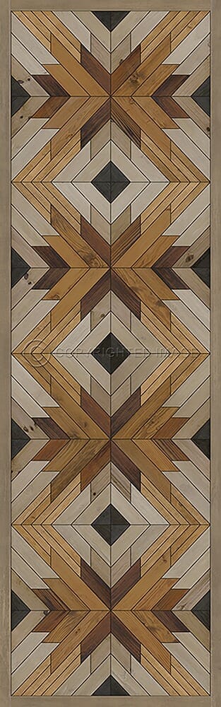 images Alaskan Wolf Vinyl Floor Cloth 36x115
