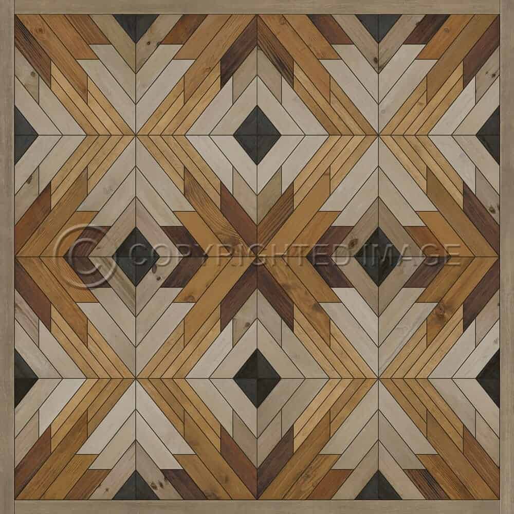 images Alaskan Wolf Vinyl Floor Cloth 36x36, 48x48