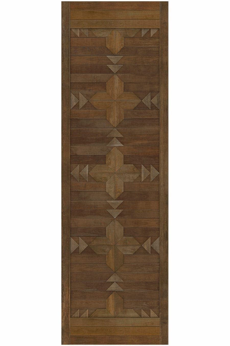images Alpine Chestnut Vinyl Floor Cloth, 36 x 115 Runner