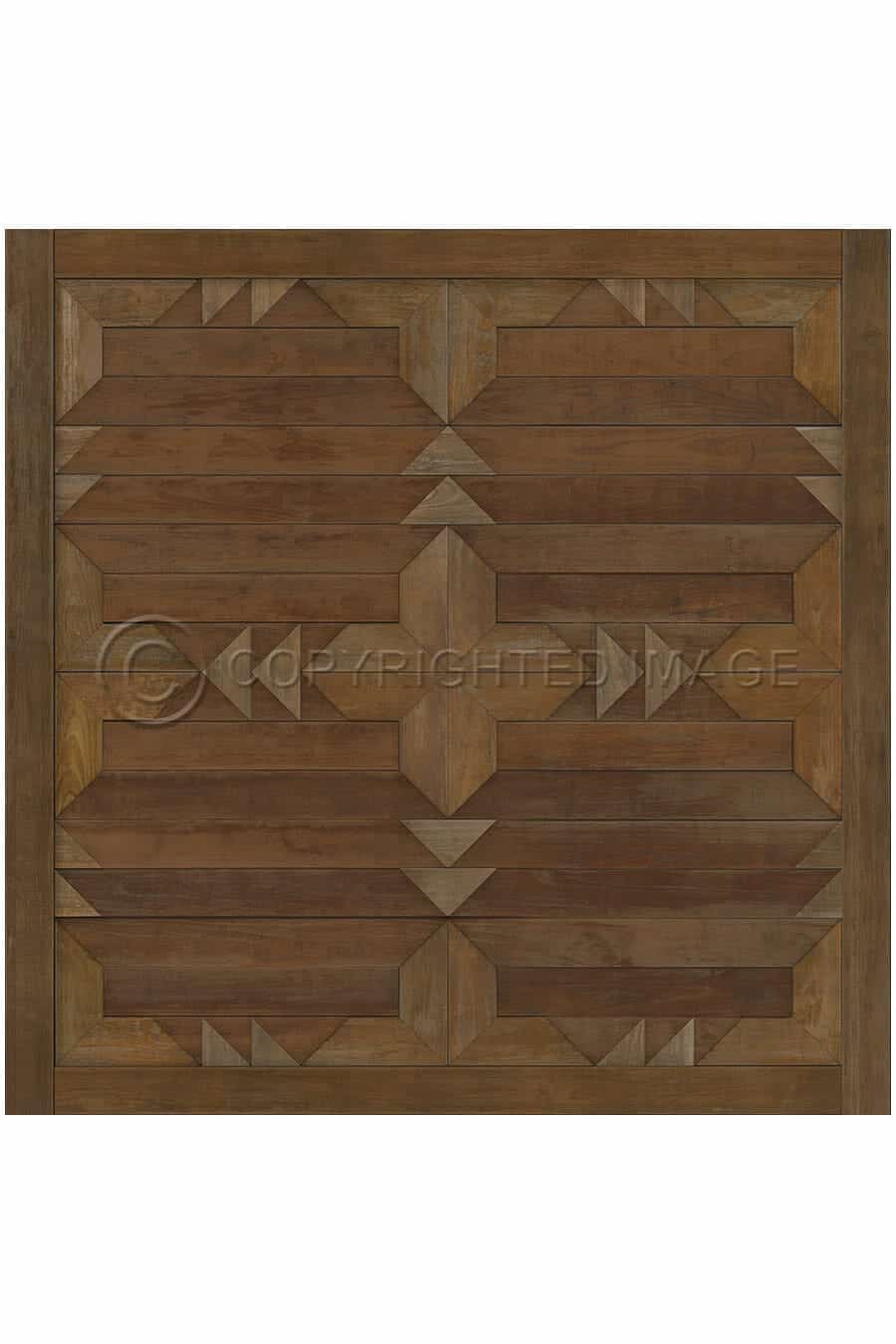images Alpine Chestnut Vinyl Floor Cloth, 36 x 36, 48 x 48 Square