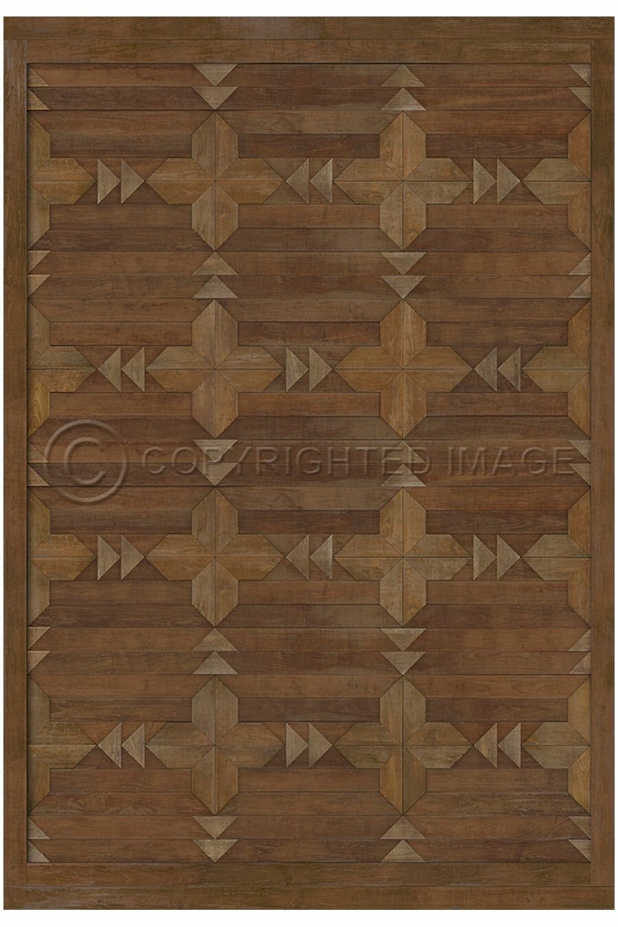 images Alpine Chestnut Vinyl Floor Cloth, 52 x 76, 70 x 102