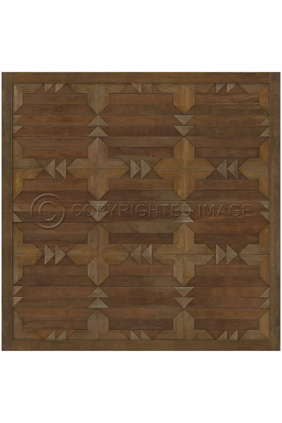 images Alpine Chestnut Vinyl Floor Cloth, 60 x 60, 72 x 72 Square