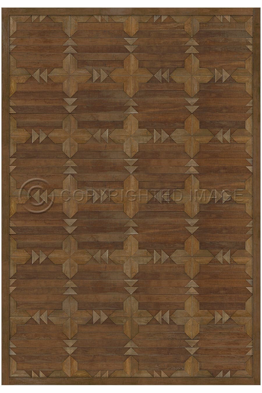 images Alpine Chestnut Vinyl Floor Cloth, 96 x 140, 120 x 175