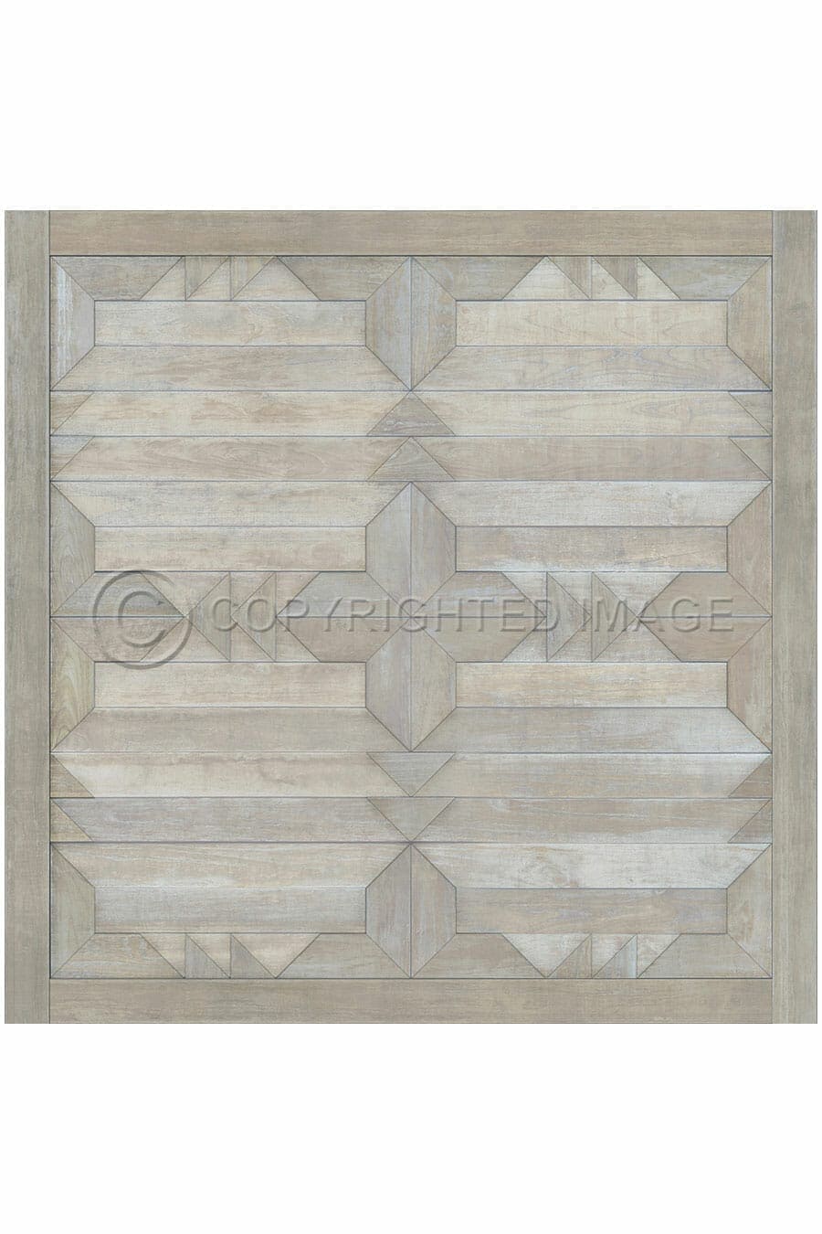 images Alpine Glacier Vinyl Floor Cloth, 36 x 36, 48 x 48 Square