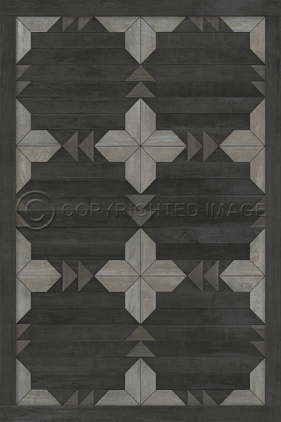 images Alpine Obisidan Vinyl Floor Cloth, 20 x 30, 38 x 56