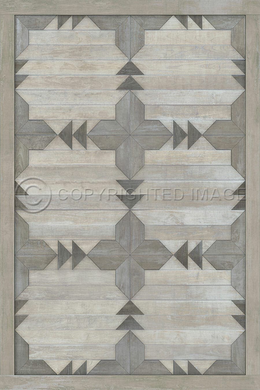images Alpine Pearl Vinyl Floor Cloth, 20 x 30, 38 x 56