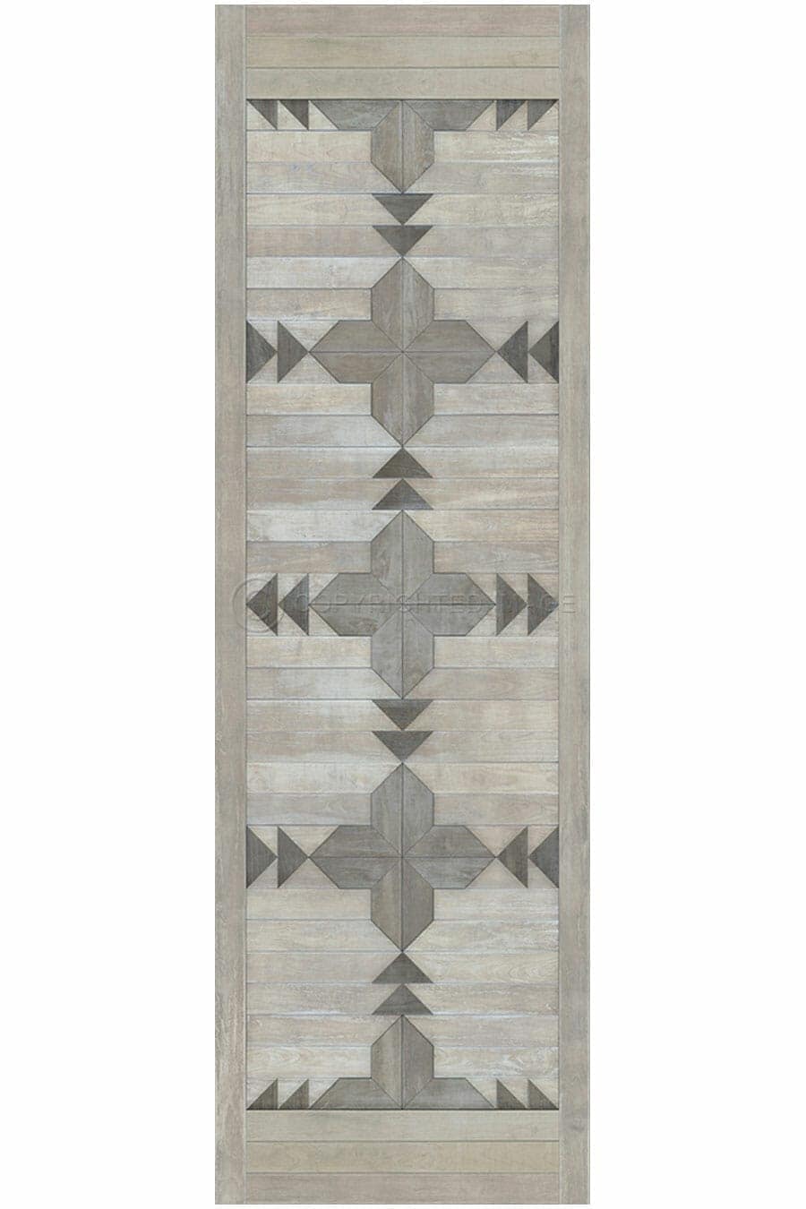 images Alpine Pearl Vinyl Floor Cloth, 36 x 115 Runner