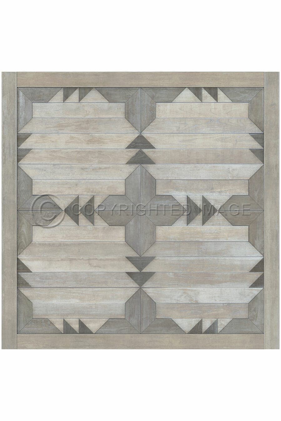 images Alpine Pearl Vinyl Floor Cloth, 36 x 36, 48 x 48 Square