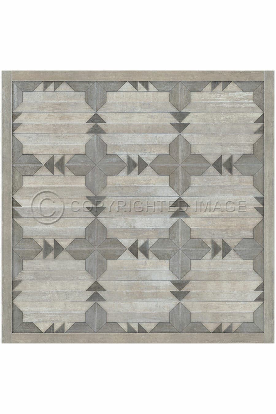 images Alpine Pearl Vinyl Floor Cloth, 60 x 60, 72 x 72 Square