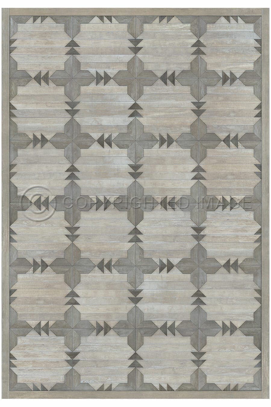 images Alpine Pearl Vinyl Floor Cloth, 96 x 140, 120 x 175