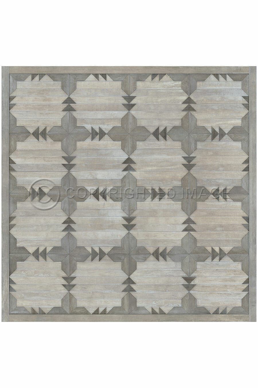 images Alpine Pearl Vinyl Floor Cloth, 96 x 96, 120 x 120 Square