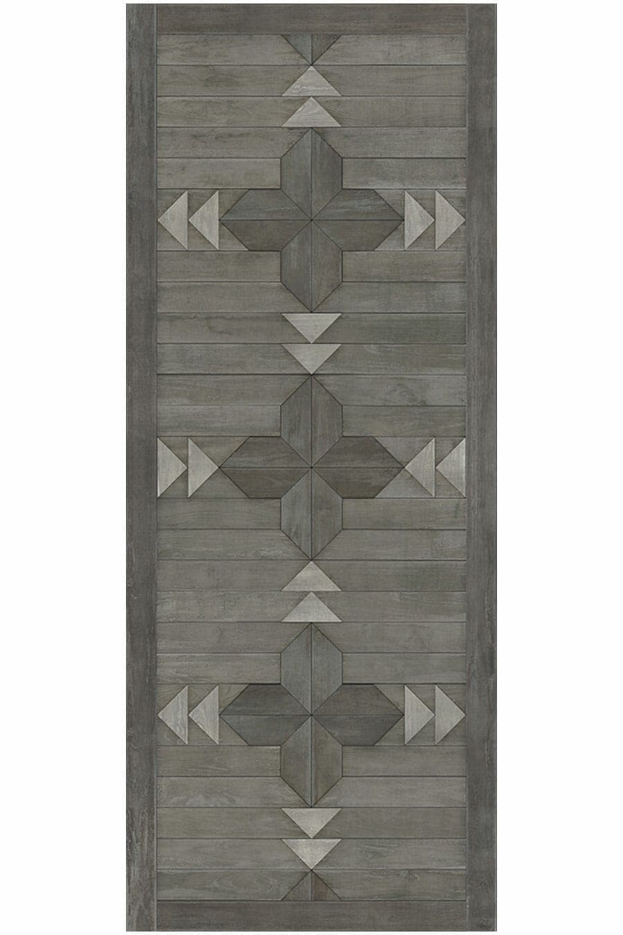 images Alpine Steel Vinyl Floor Cloth, 36 x 90 Runner