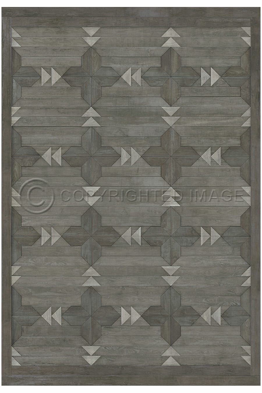 images Alpine Steel Vinyl Floor Cloth, 52 x 76, 70 x 102