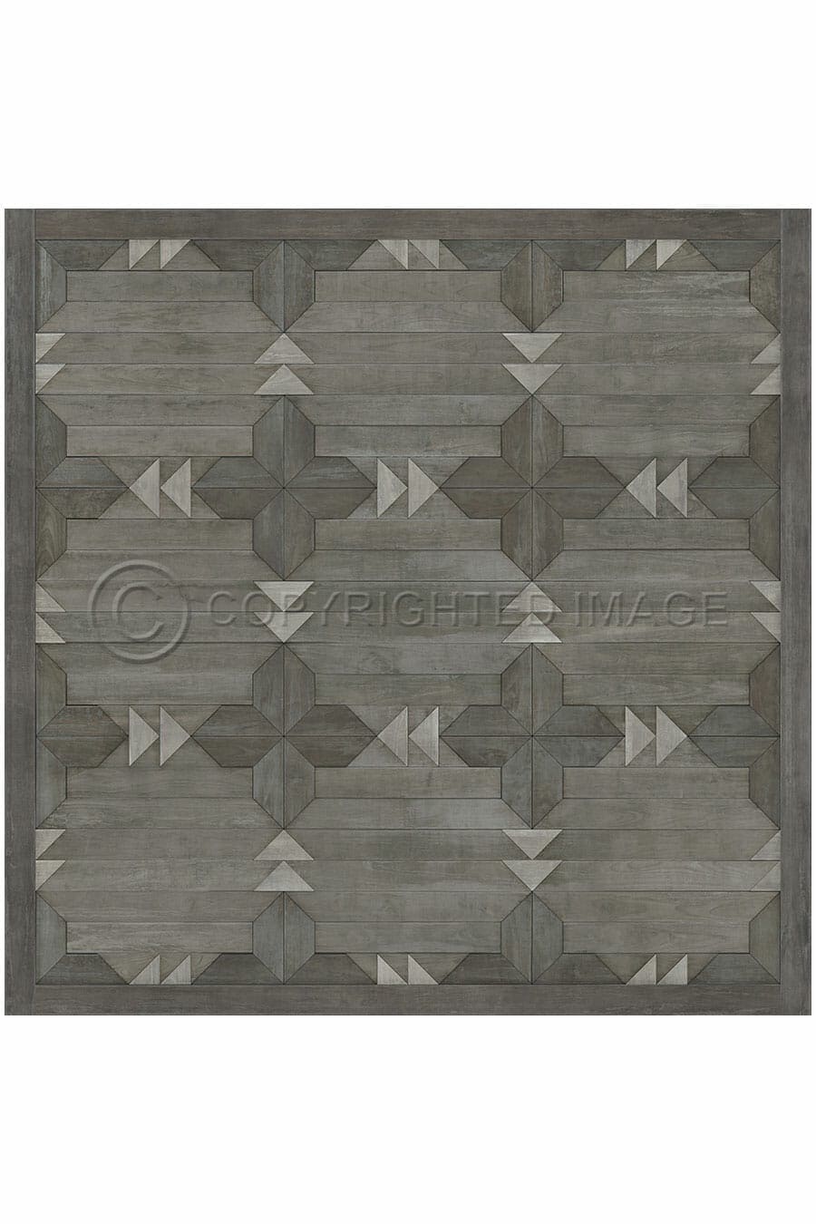 images Alpine Steel Vinyl Floor Cloth, 60 x 60, 72 x 72 Square