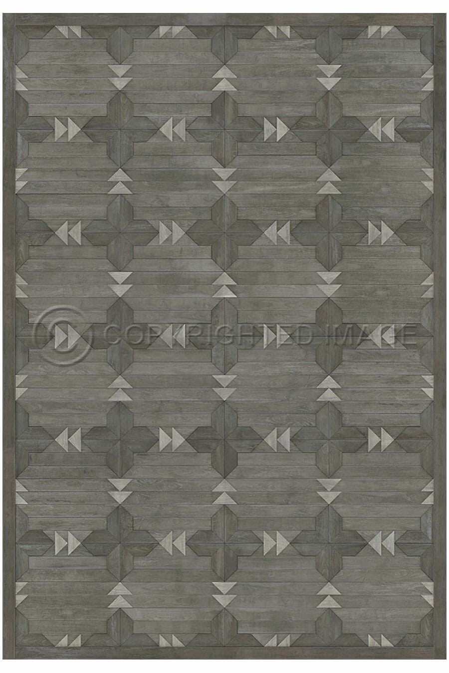 images Alpine Steel Vinyl Floor Cloth, 96 x 140, 120 x 175