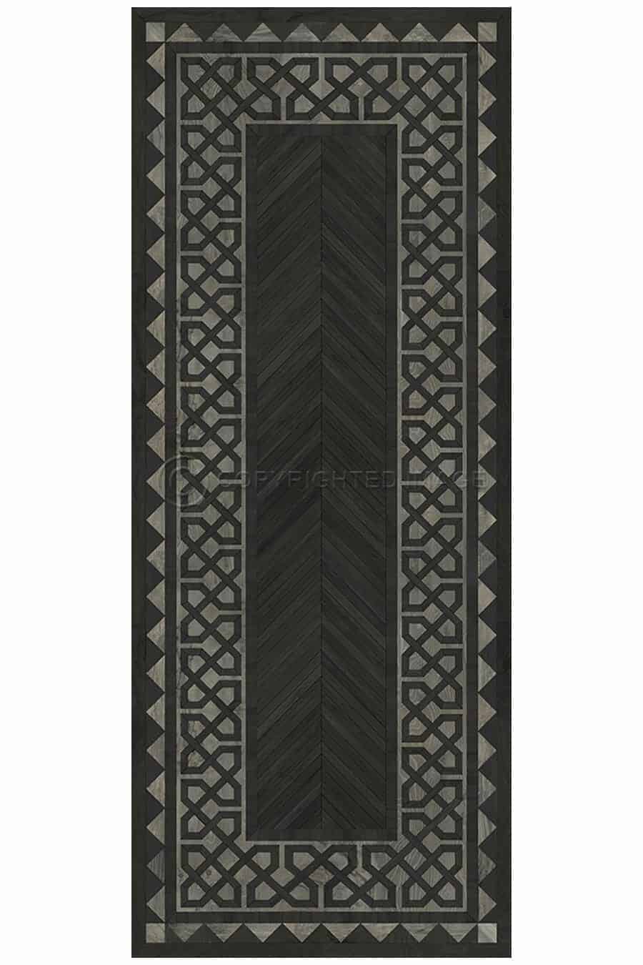 images Spicher Vinyl Floor Cloths, Antiquarian Belfast Vinyl Floor Cloth, 36 x 90 Runner