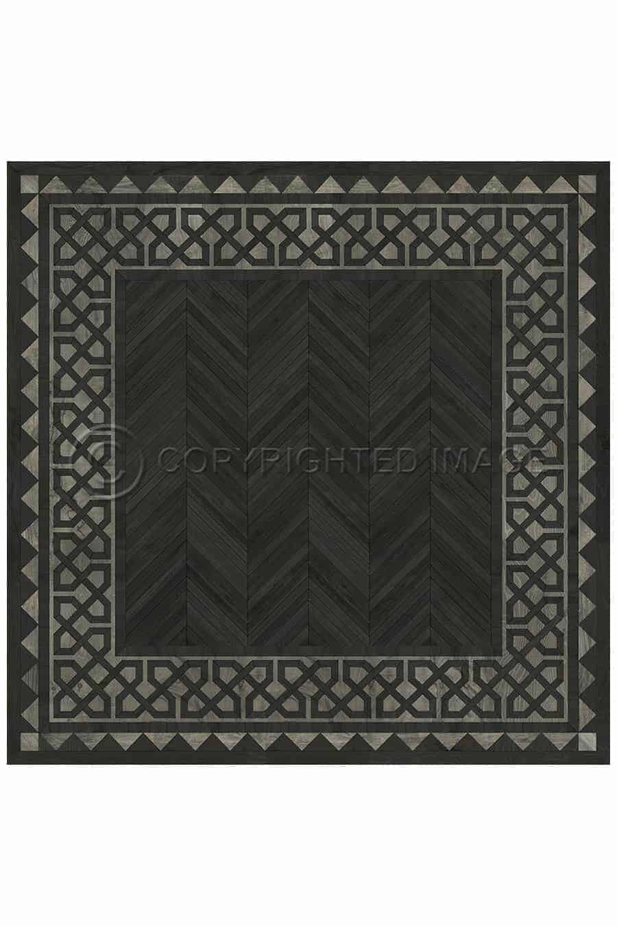 images Spicher Vinyl Floor Cloths, Antiquarian Belfast Vinyl Floor Cloth, 60 x 60