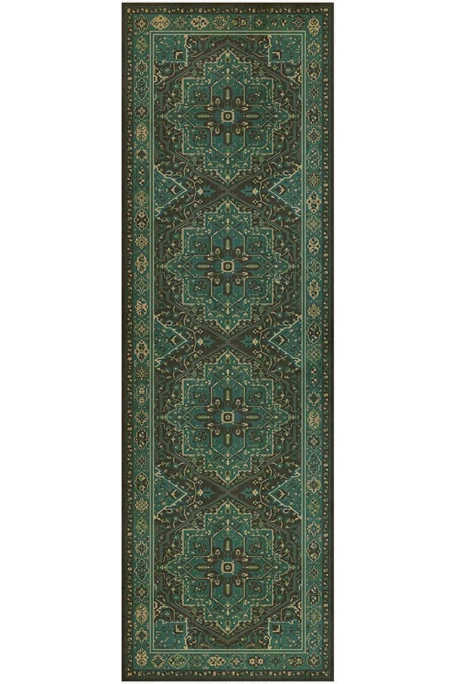 images Babylon Alexander Vinyl Floor Cloth, 36 x 115 Runner