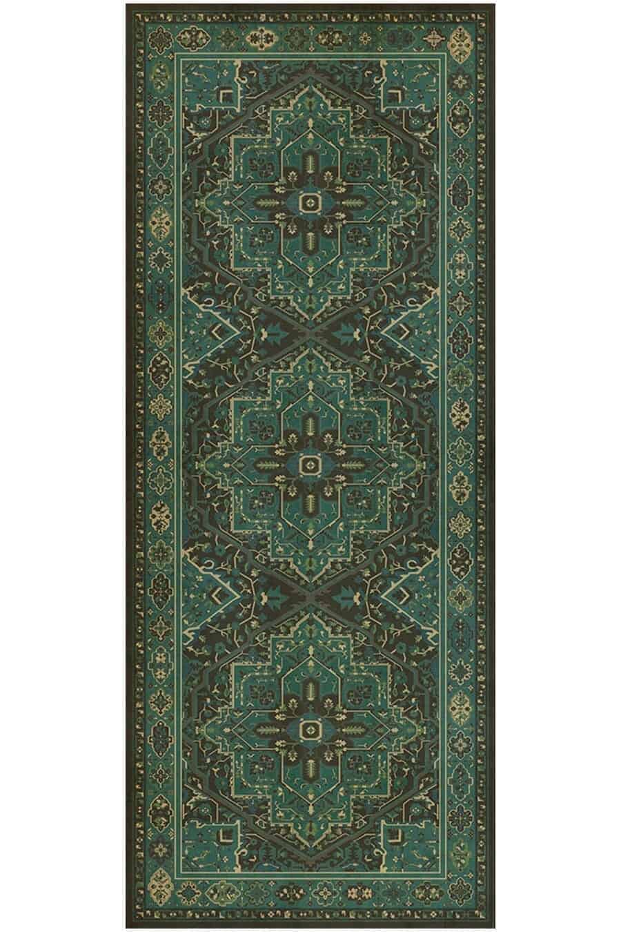 images Babylon Alexander Vinyl Floor Cloth, 36 x 90 Runner