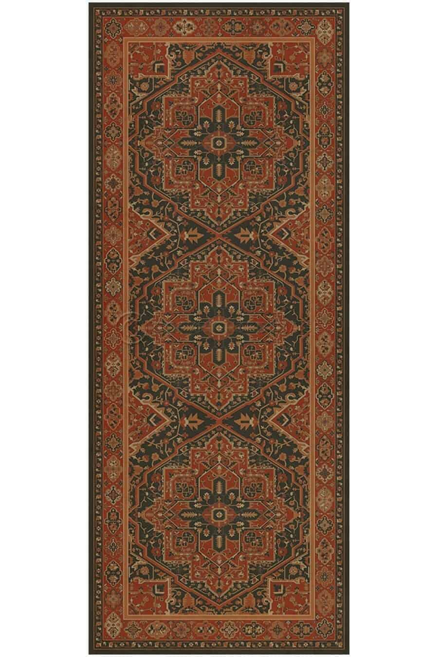images Babylon Musa Vinyl Floor Cloth, 36 x 90 Runner