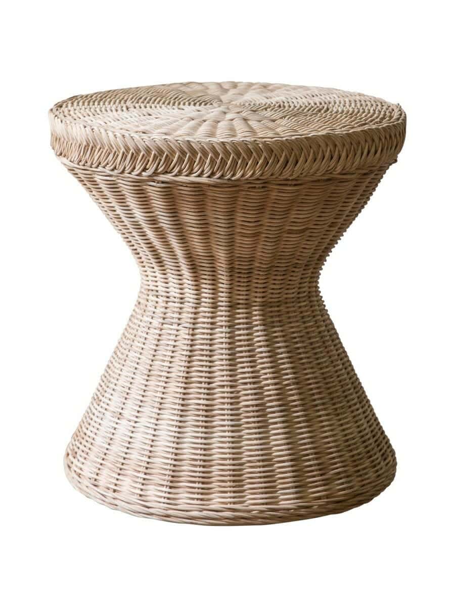 images Cape Cod Wicker Hourglass Side Table