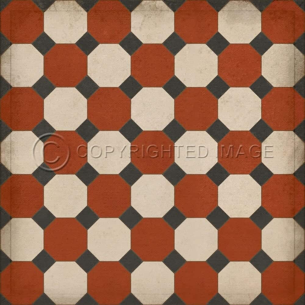 images Craftsman Nottingham Vinyl Floor Cloth, 36x36, 48x48