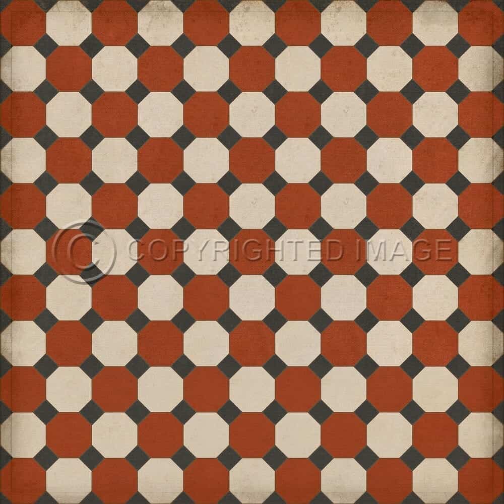 images Craftsman Nottingham Vinyl Floor Cloth, 96x96, 120x120