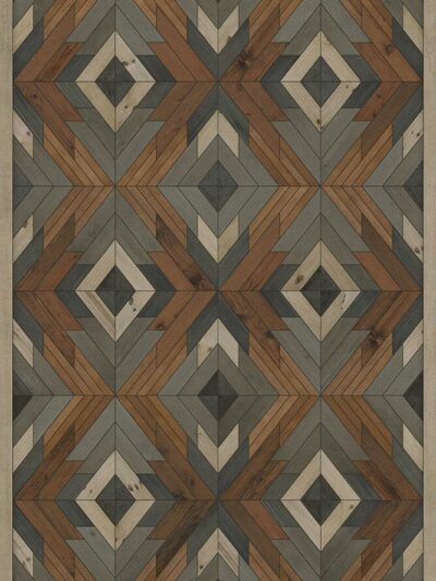 Alaskan Caribou Vinyl Floor Cloth, 20 x 30