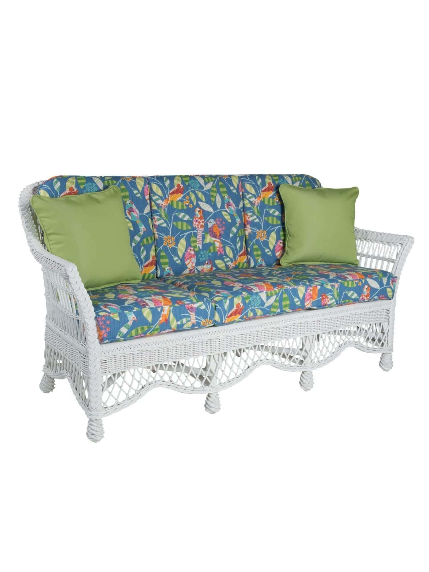 images Easton Wicker Sofa