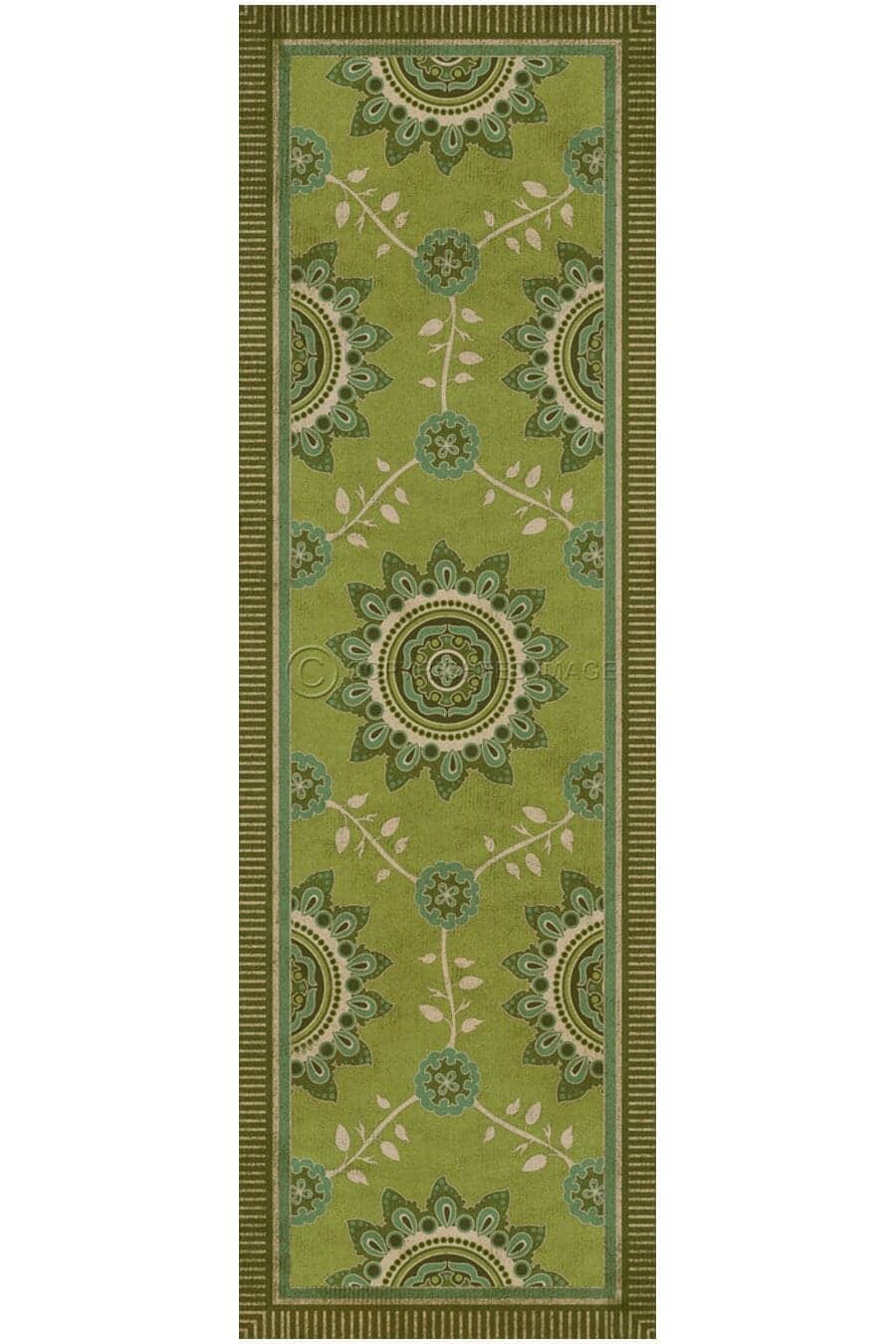 images Flanders Meadow Vinyl Floor Cloth, 36 x 115 Runner