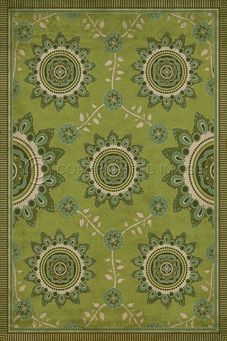 images Flanders Meadow Vinyl Floor Cloth, Rectangle