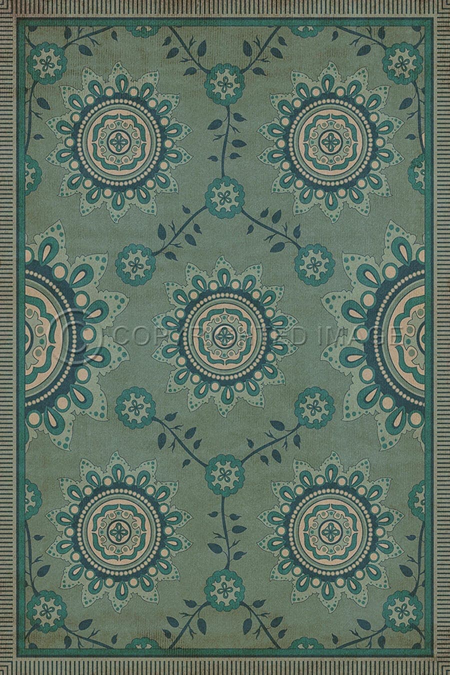 images Flanders Pond Vinyl Floor Cloth, Rectangle