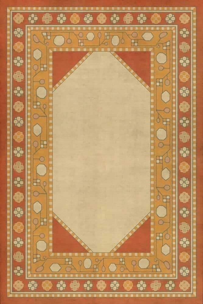 images Himalayan Sunset Vinyl Floor Cloth, 20x30, 24x36