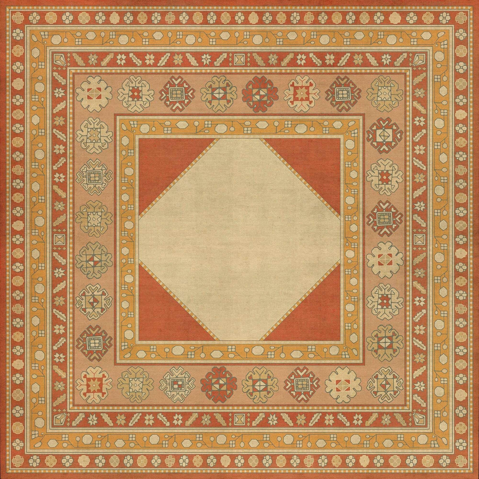 images Himalayan Sunset Vinyl Floor Cloth 60x60