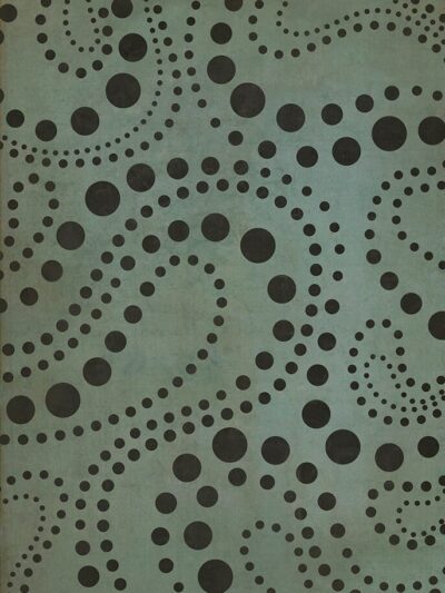 Interstellar Aqua Vinyl Floor Cloth, 20x30, 38x56, 52x76, 70x102, 96x140, 120x175