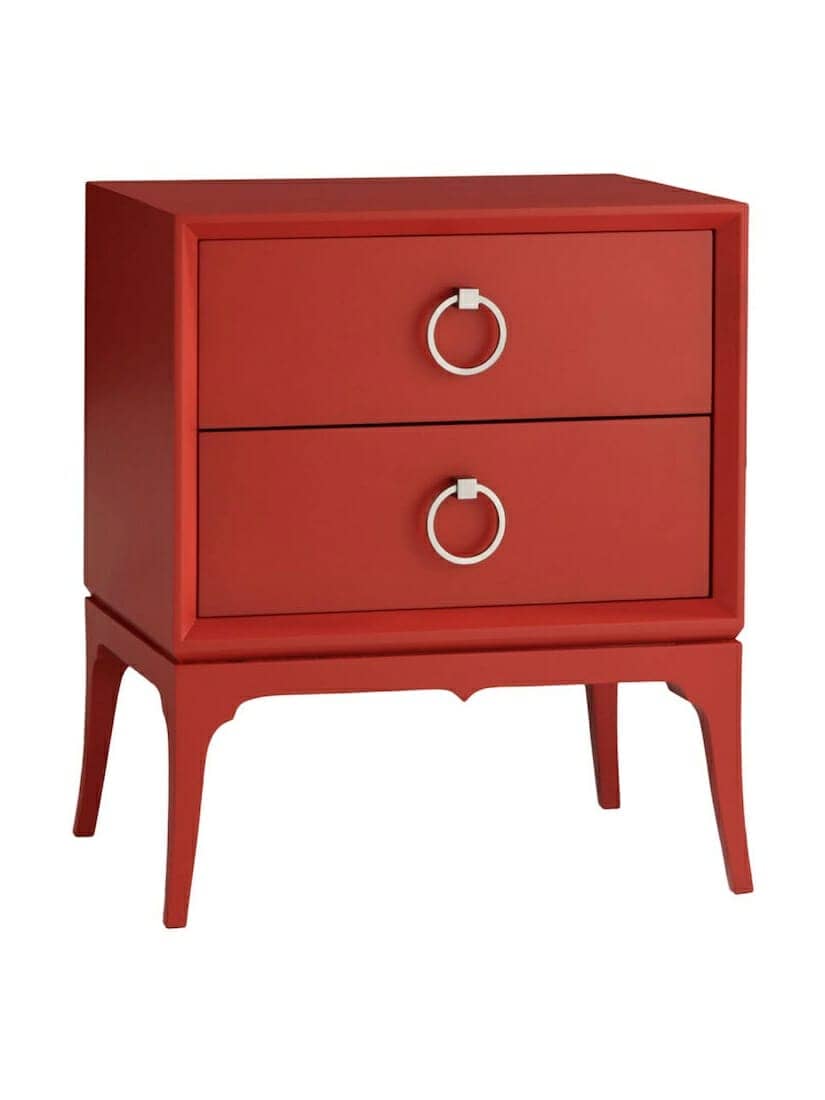 images Jamesport Nightstand, Red