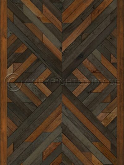 Kaleidoscope Cacao Vinyl Floor Cloth, 20x30, 38x56