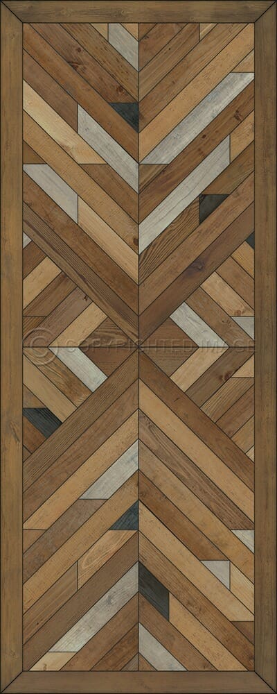 images Kaleidoscope Clove Vinyl Floor Cloth, 36x90