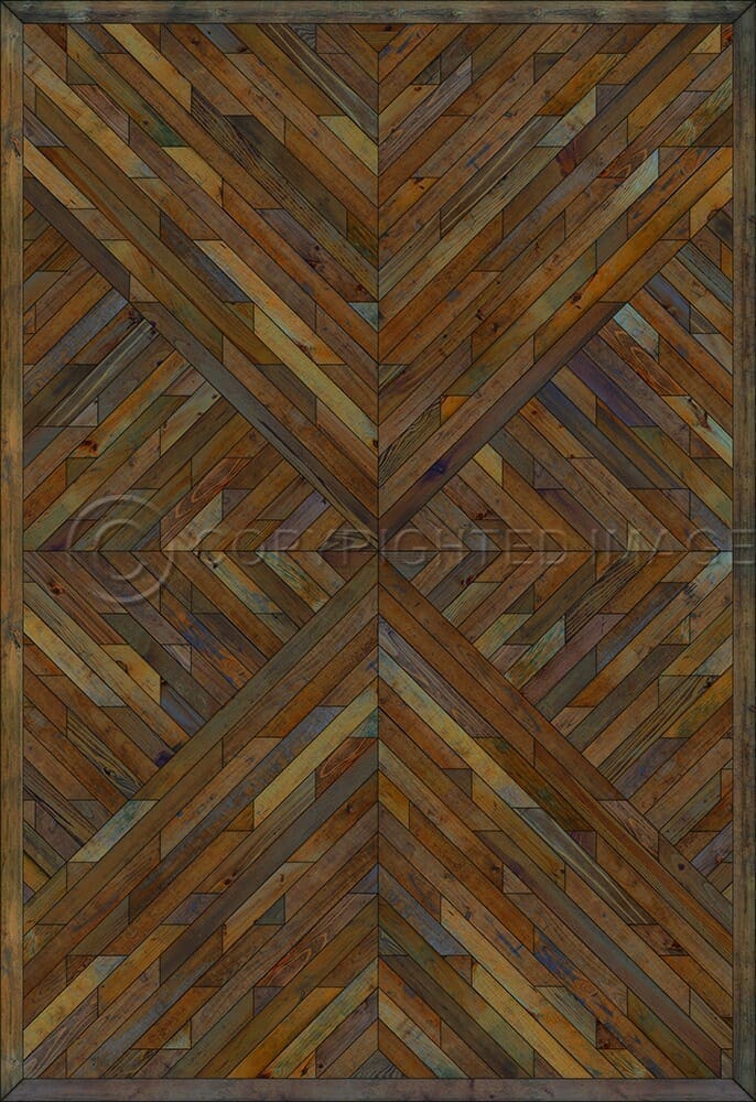 images Kaleidoscope Hemlock Vinyl Floor Cloth , 96x140, 120x175