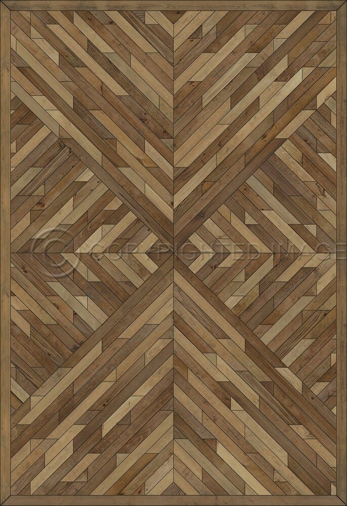 images Kaleidoscope Nutmeg Vinyl Floor Cloth , 120x175, 96x140