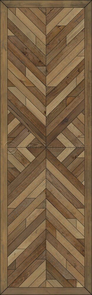 images Kaleidoscope Nutmeg Vinyl Floor Cloth , 36x115