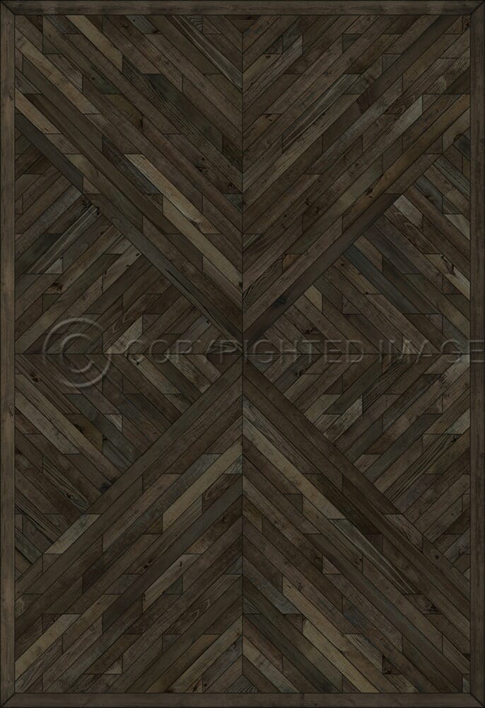 images Kaleidoscope Spruce Vinyl Floor Cloth , 96x140, 120x175