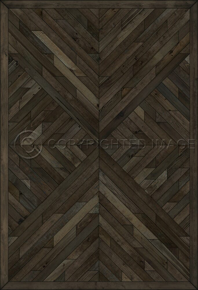 images Kaleidoscope Spruce Vinyl Floor Cloth , 52x76, 70x102